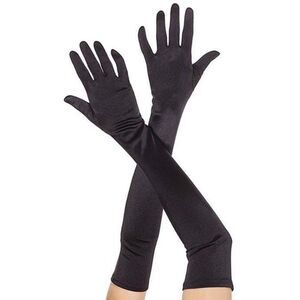 Elegant Black Opera Gloves